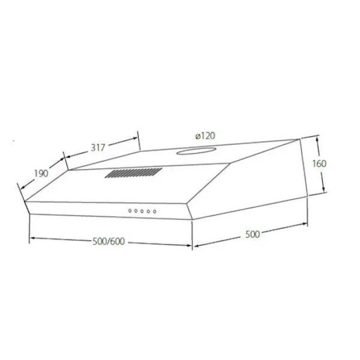 Akpo WK-9 K glass 60 hood Black
