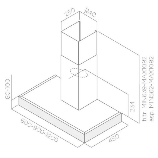 Витяжка Samsung NK36M5070BG Графітова