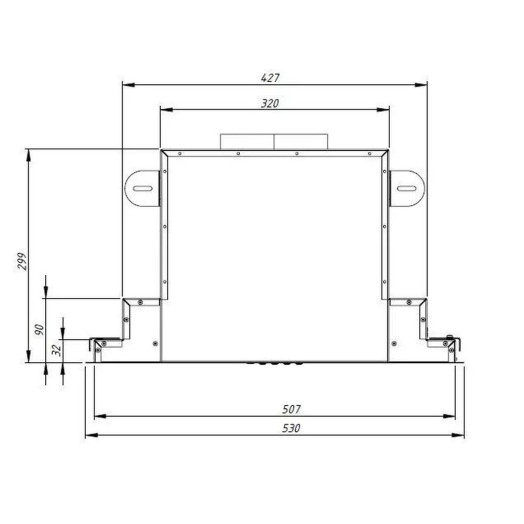 Akpo WK-10 Neva Glass Hood White