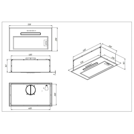 Akpo WK-7 Micra LED Hood Black