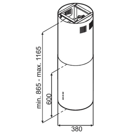 Витяжка Amica OWC4441BO Black