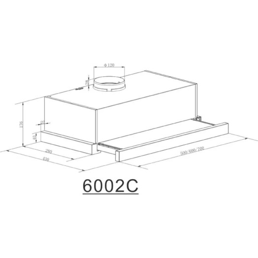 Витяжка Candy CBT625/2W біла