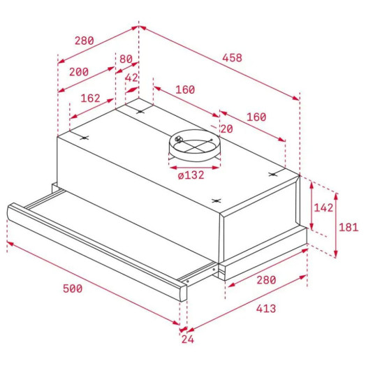 Капот Teka TL1-52 Silver