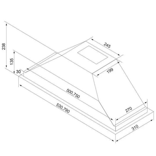 Витяжка Beko HNU51311SH срібляста