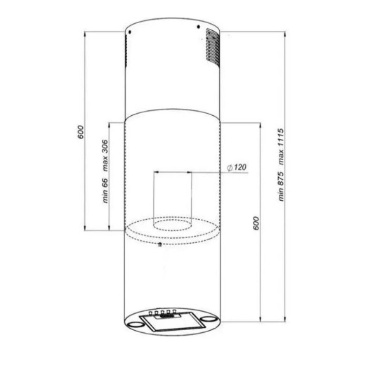 Витяжка MPM 31-OTW-02 Black