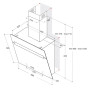 Витяжка Whirlpool WHVP 62F LT SK чорна