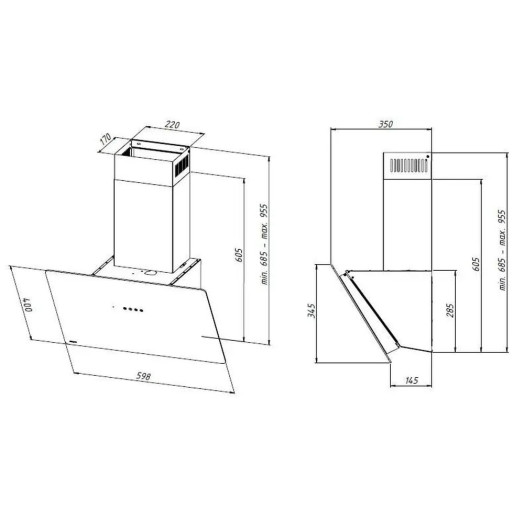 Витяжка Akpo WK-11 Smart 60 біла