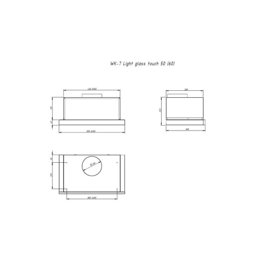 Витяжка Akpo WK-7 Light Glass Touch 60 Inox