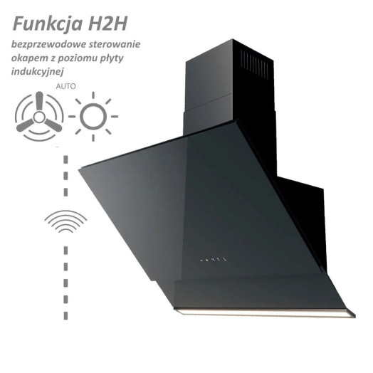 Витяжка VDB IQ 60 H2H Black