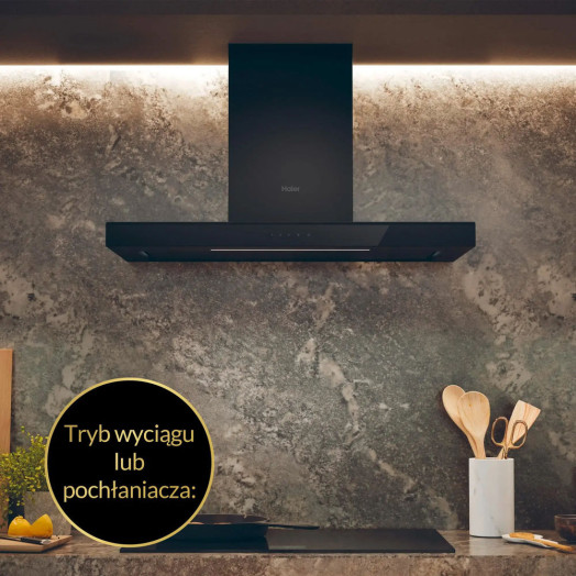 Haier I-Clean Hood Series 4 HATS9CBS4B Чорний