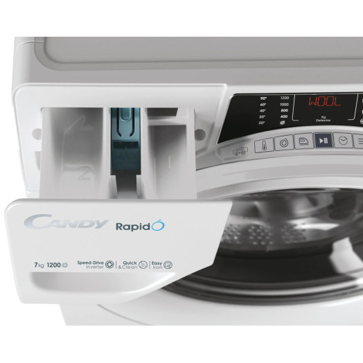 Пральна машина Candy RapidO RO4 1274DWMT/1-S Slim 7кг 1200об/хв Пульт ДУ