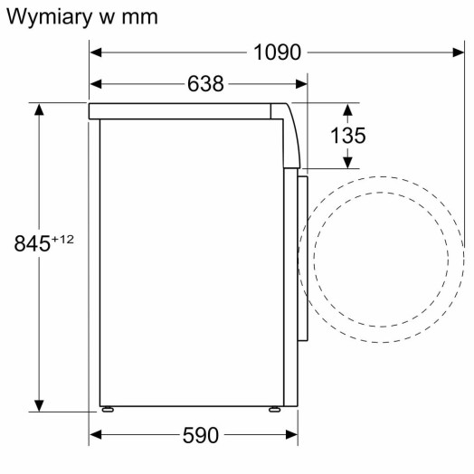 Пральна машина Siemens iQ700 WG56B2AXPL 10кг 1600об/хв Пульт