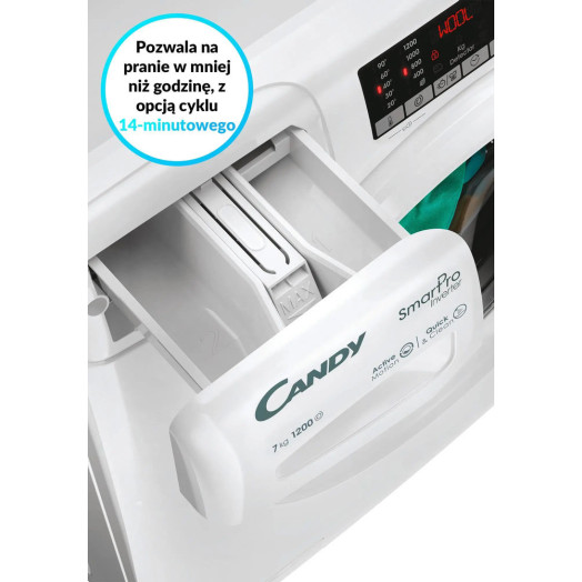 Candy Smart Pro CO4 274TWM6/1-S тонка пральна машина 7 кг 1200 об/хв Пульт дистанційного керування