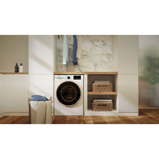 Beko bPro500 B5DFT594427WPB SteamCure 57,3 см 9 кг/6 кг Пральна машина Пульт дистанційного керування