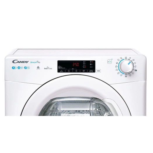 Сушильна машина Candy Smart Pro CSOE H7A2TE-S 58,5 см 7 кг Пульт дистанційного керування