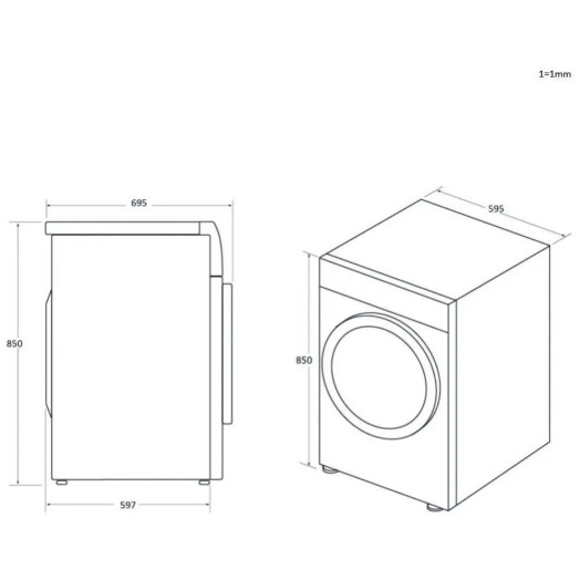 Сушильна машина Haier X11 HD90-A3Q397U1-S 62 см 9 кг Пульт дистанційного керування