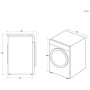 Сушильна машина Haier X11 HD90-A3Q397U1-S 62 см 9 кг Пульт дистанційного керування