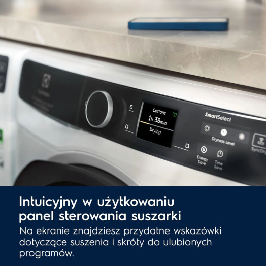 Сушильна машина Electrolux 900 PerfectCare EW9D787KCP 63,6см 8кг Пульт