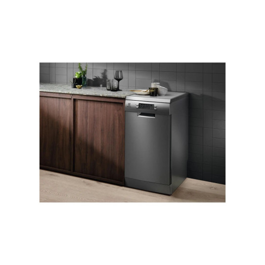 Посудомийна машина Electrolux 600 SatelliteClean ESS64321SX 45см Автоматичне відкриття дверей Ящик для столових приборів