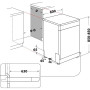 Посудомийна машина Whirlpool W7F HP43 X 60см Автоматичне відкриття дверей Ящик для столових приборів
