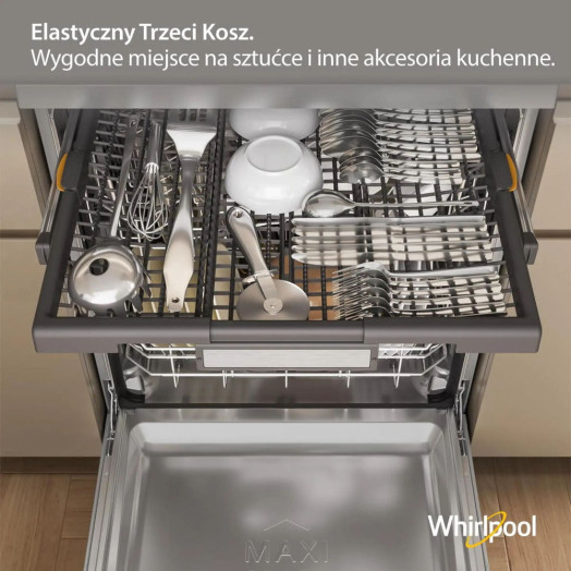 Посудомийна машина Whirlpool W7F HP43 X 60см Автоматичне відкриття дверей Ящик для столових приборів
