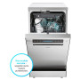 Посудомийна машина Candy RapidO CF1C7SB1FX 44,8 см Автоматичне відкриття дверцят Ящик для столових приборів
