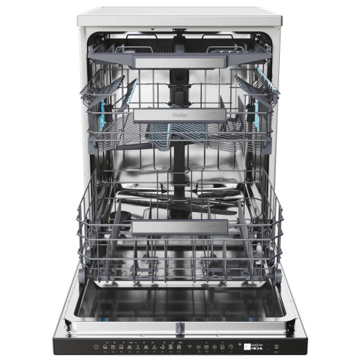 Haier I-Pro Shine Series 5 XF 6B2M3PX Посудомийна машина 59,7 см Автоматичне відкриття дверцят Ящик для столових приборів