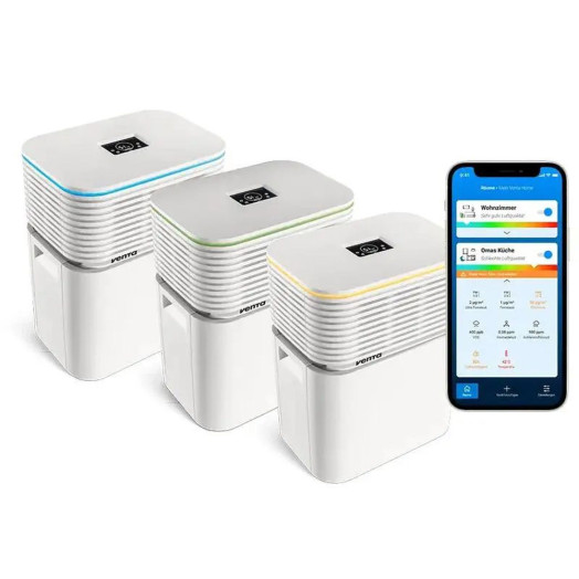 Очищувач та зволожувач повітря 2в1 Venta LW74 WiFi Aerostyle Hygrostat 9л 90м2