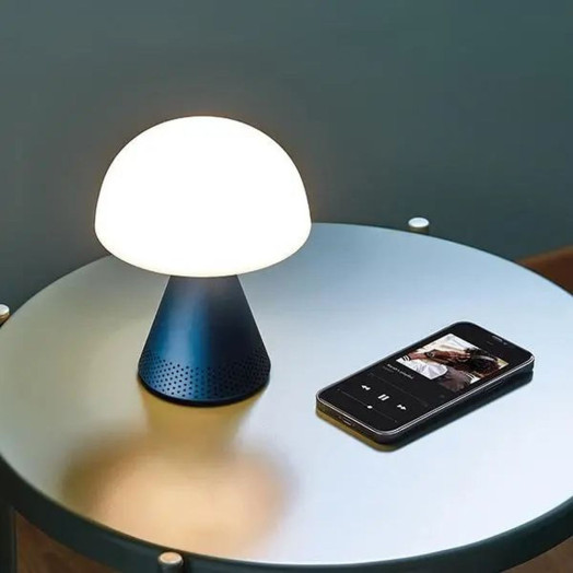 Світлодіодна лампа Lexon Mina Audio L з динаміком Bluetooth LH76MDB Синя