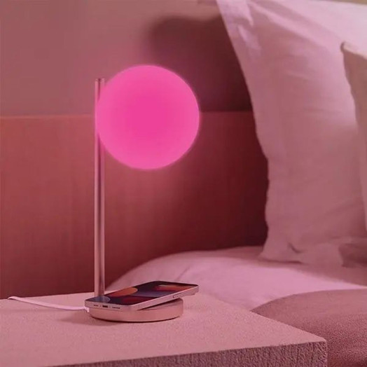 Lexon Bubble LED Lamp with Inductive Charger 15W LH70D Gold