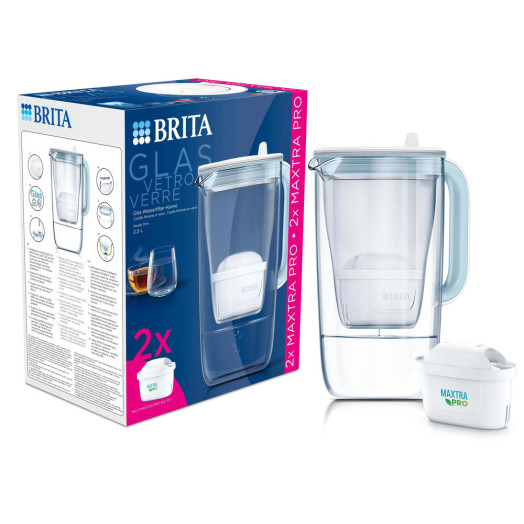 Глечик Brita Glass Filter 2.5l 2 картриджа