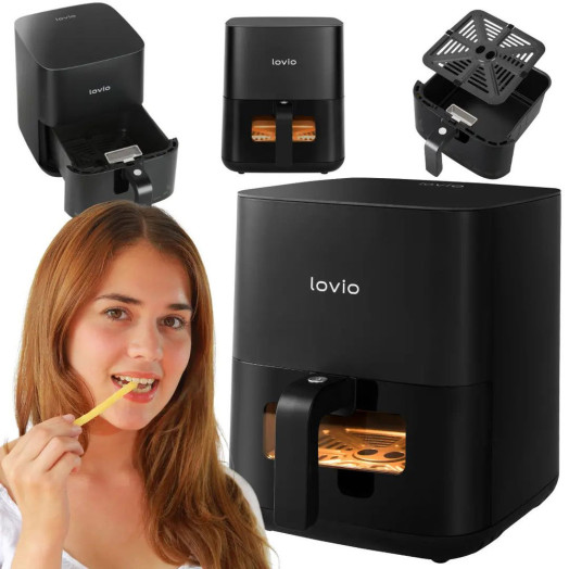 Фритюрниця Lovio Home LVAF001BK 1450W 5л без жиру