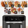 Мобільний додаток для фритюрниці Tefal Dual Easy Fry EY942HE0 2700 Вт 11 л без жиру