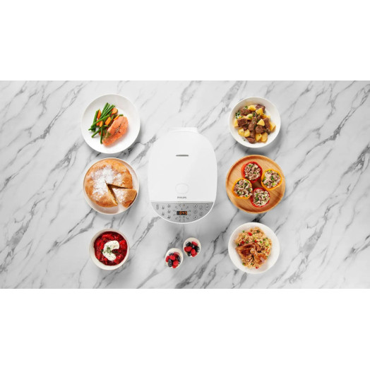 Універсальна плита Philips HD4713/40 2000 Вт 5 л Мультиварка Піддон для приготування на пару