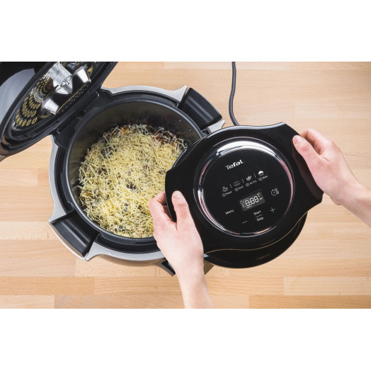 Мультиварка Tefal Cook4me Touch Wi-Fi CY9128 EY1508 1600W 6л Кришка для запікання Кошик для варіння на пару