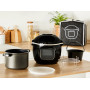 Мультиварка Tefal Cook4me Touch Wi-Fi CY9128 + кришка для зберігання XA612020, 1600 Вт, 6 л, кошик для приготування на пару
