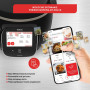 Мультиварка Tefal Cook4me Touch Wi-Fi CY9128 + кришка для зберігання XA612020, 1600 Вт, 6 л, кошик для приготування на пару