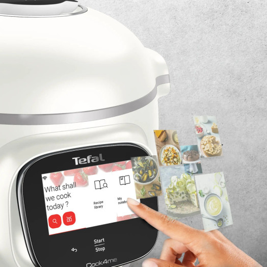 Мультиварка Tefal Cook4me Touch Pro CY9431 + кришка для зберігання XA612020 1600 Вт 6 л Кошик для приготування на пару