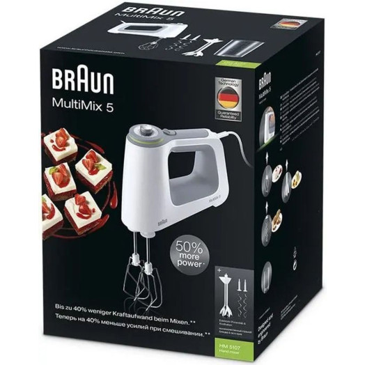 Ручний міксер Braun MultiMix5 HM5107 750 Вт