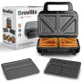 Breville VST098X Тостер 3в1 Трикутники Вафлі Panini 900 Вт