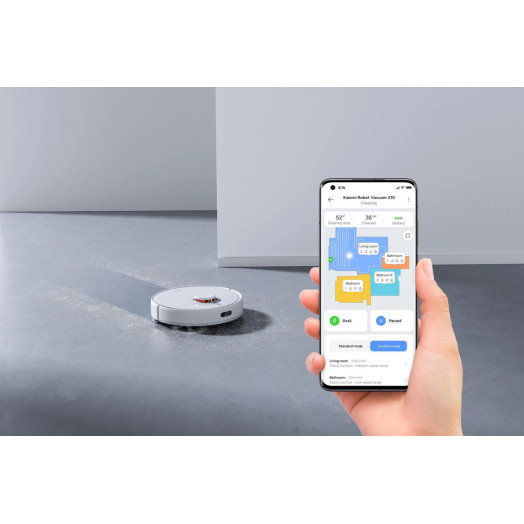 Xiaomi Robot Vacuum X10 Cleaning Robot Функція прибирання Станція для прибирання Відображення кімнати 68 дБ