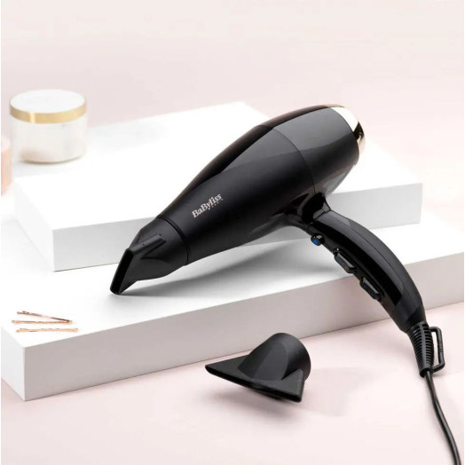 BaByliss Super Pro 2300 6714E Фен Іонізація Холодне повітря 2300 Вт 2 швидкості обдування 3 рівні температури