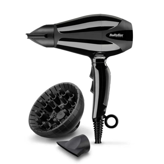 BaByliss Compact Pro 2400 6715DE Фен Іонізаційний дифузор Холодне повітря 2400 Вт 2 швидкості обдування 2 рівні температури