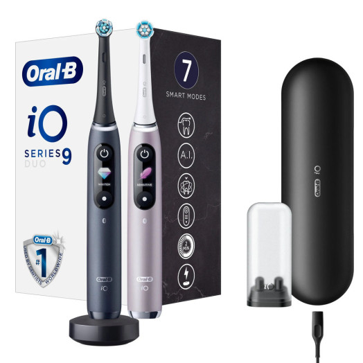 Набір магнітних зубних щіток Oral-B iO Series 9 Duo Black&Rose