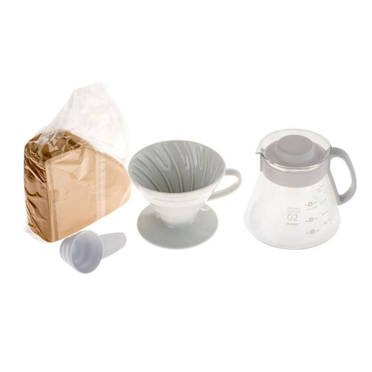 Набір Hario V60 & Pot White + сервер + фільтри