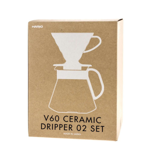 Набір Hario V60 & Pot White + сервер + фільтри