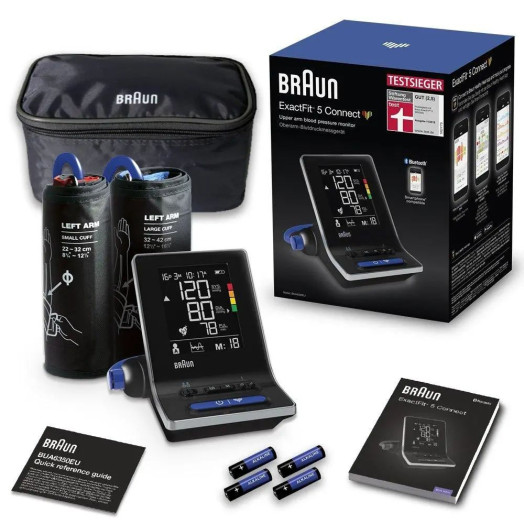 Монітор артеріального тиску Braun ExactFIT 5 Connect BUA6350 Виявлення аритмії