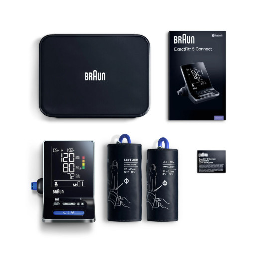 Монітор артеріального тиску Braun ExactFIT 5 Connect BUA6350 Виявлення аритмії
