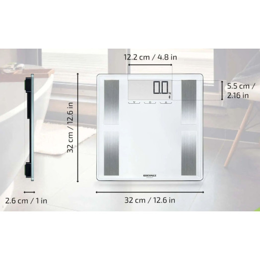 Ваги Soehnle Shape Sense Connect 100 вагою 180 кг