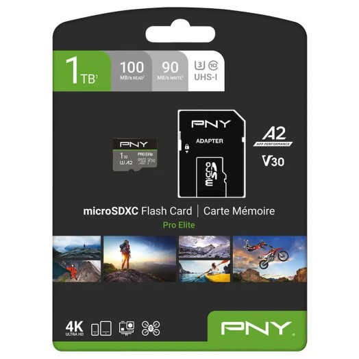 Карта пам'яті PNY microSDXC PRO Elite 1TB 100/90mb/s
